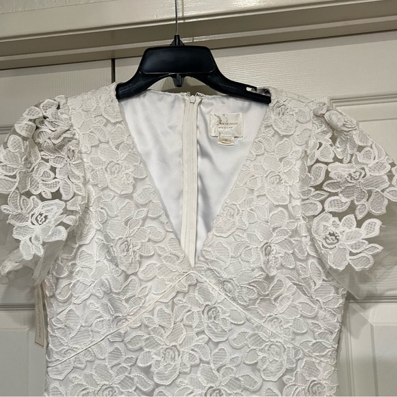 NEW SHOSHANNA MIDNIGHT CEREZA LACE MIDI MERMAID COCKTAIL DRESS - Picture 8 of 16